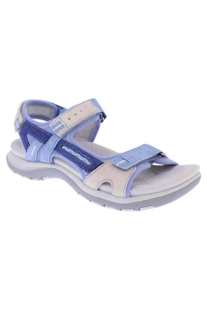 Free Spirit comfort sandals, sea blue ZIRI-SEAMULTI-1