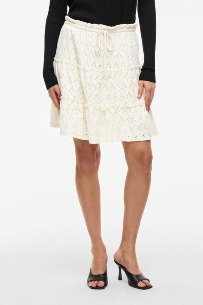 VIAMALINA HIGH WAIST MINI SKIRT IN BIRCH 14104112-BIR-1