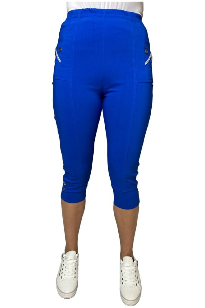 Cherry Berry crop pants in electric blue 200586-BLU-1