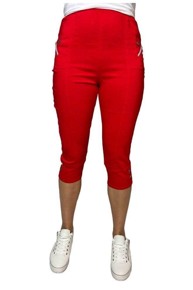 Cherry Berry crop pants in fiery red 200586-RED-1