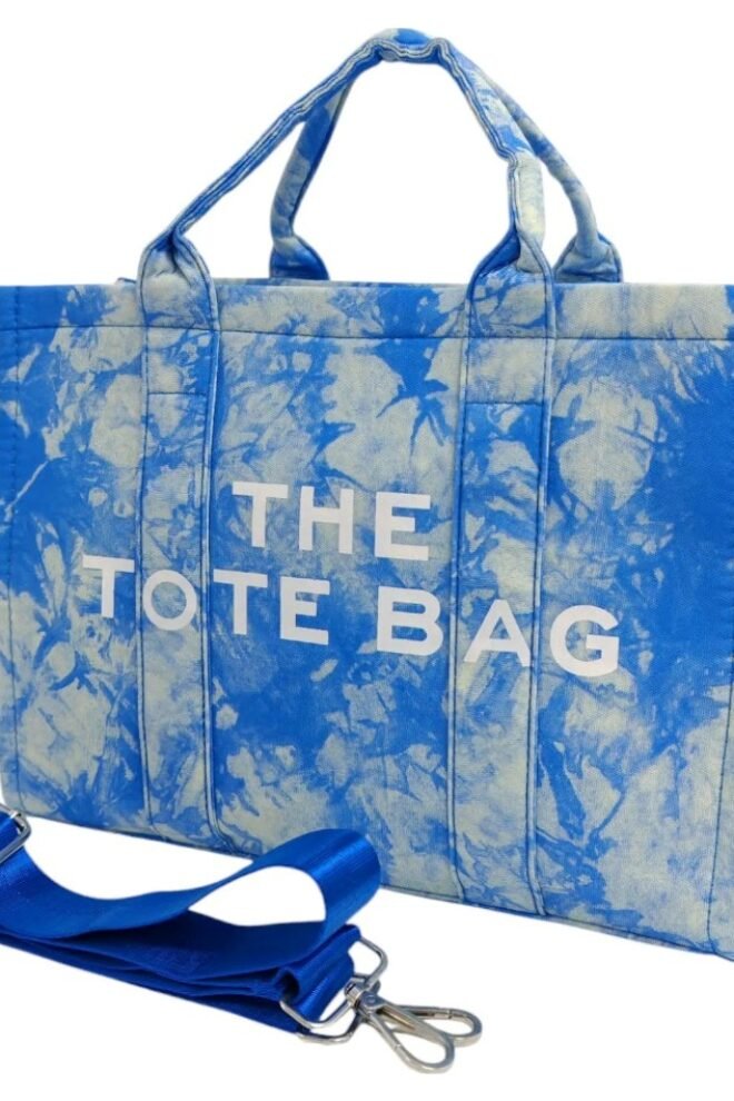 Light Weight Medium Large Canvas Tote Bag Travel Bag TOTE-BLUE-5168