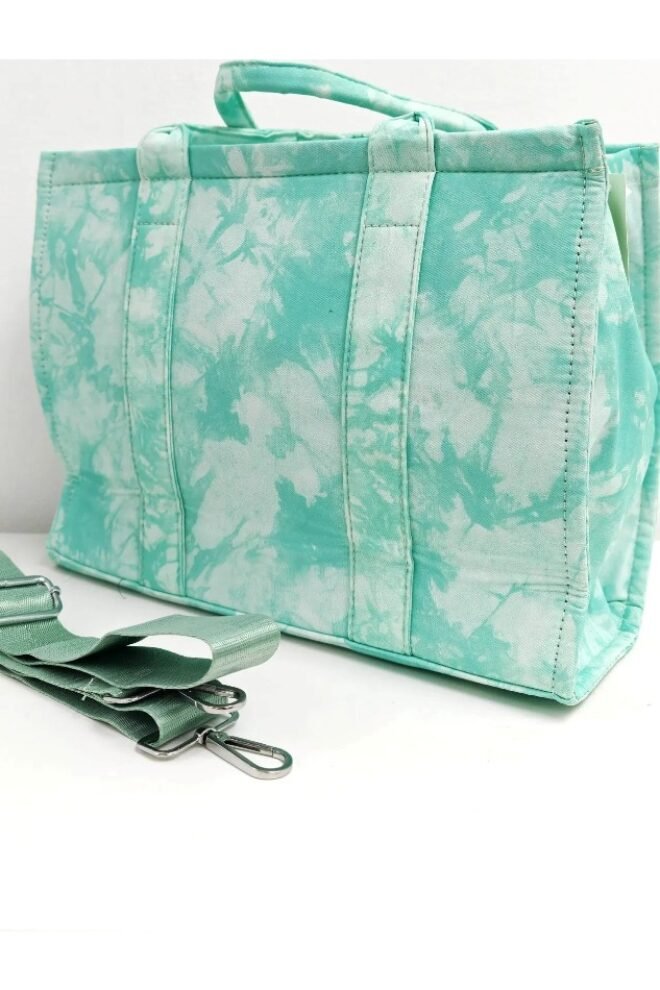 Light Weight Medium Large Canvas Tote Bag Travel Bag TOTE-GREEN-5168