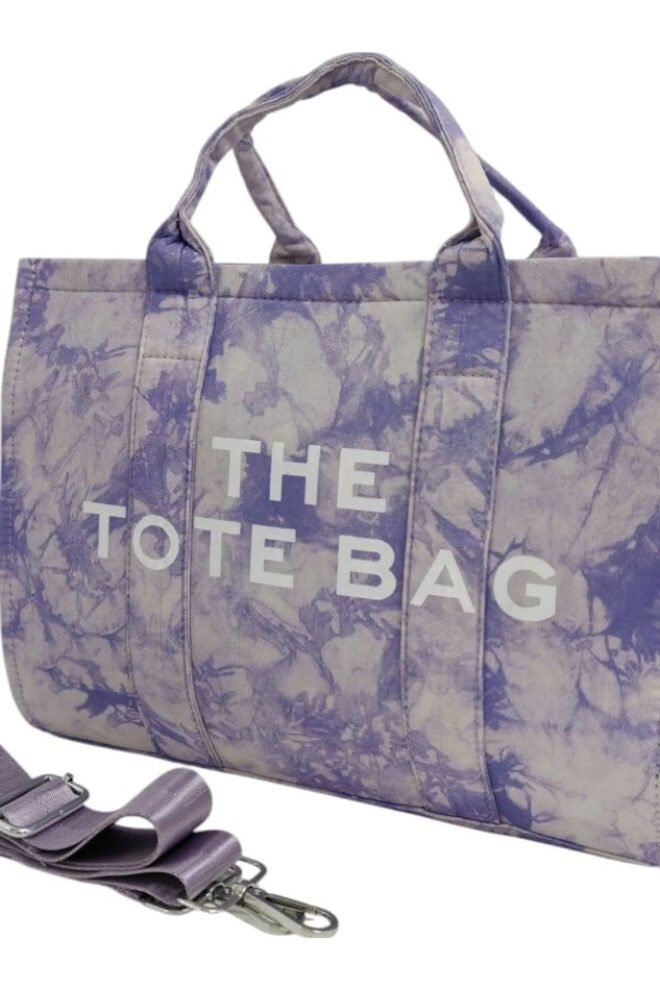 Light Weight Medium Large Canvas Tote Bag Travel Bag TOTE-LILAC-5168