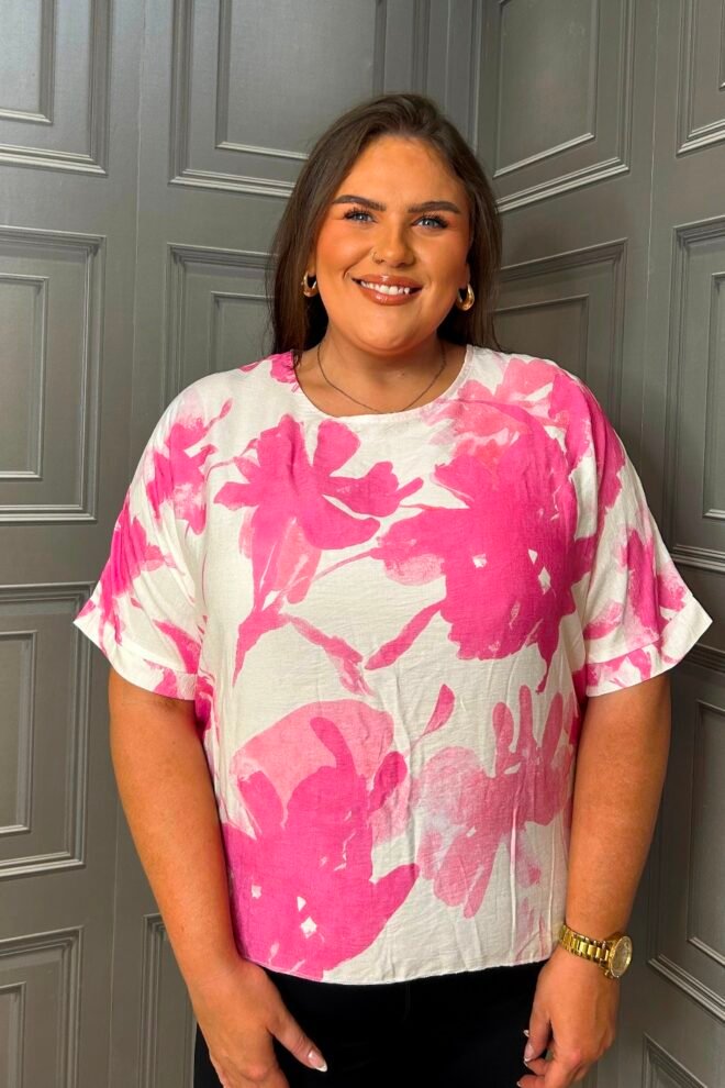 SunLove Top One Size Fits All Flora Pink FLORA-PINK-1