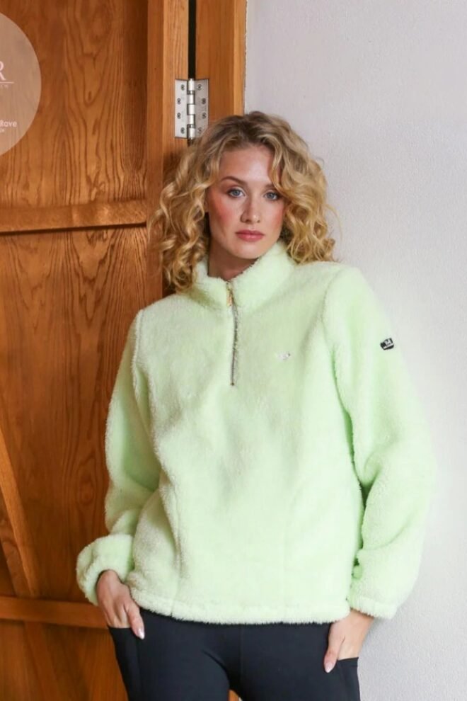 Relax & Renew Lara Borg Zip Pale Green LARA-1