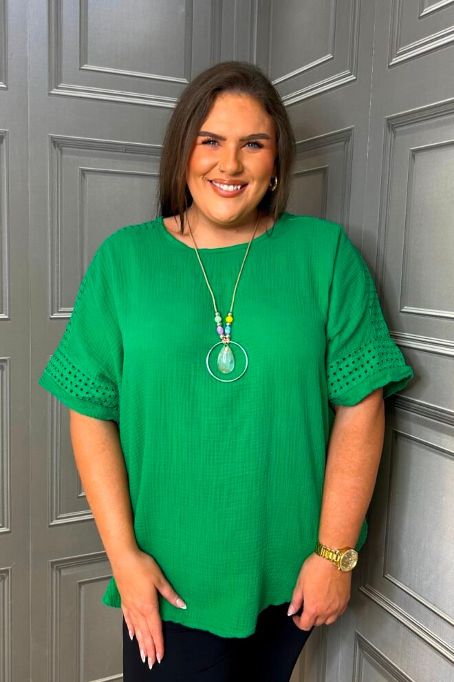 SunLove Top One Size Fits All Molly Vibrant Green MOLLY-GREEN-1