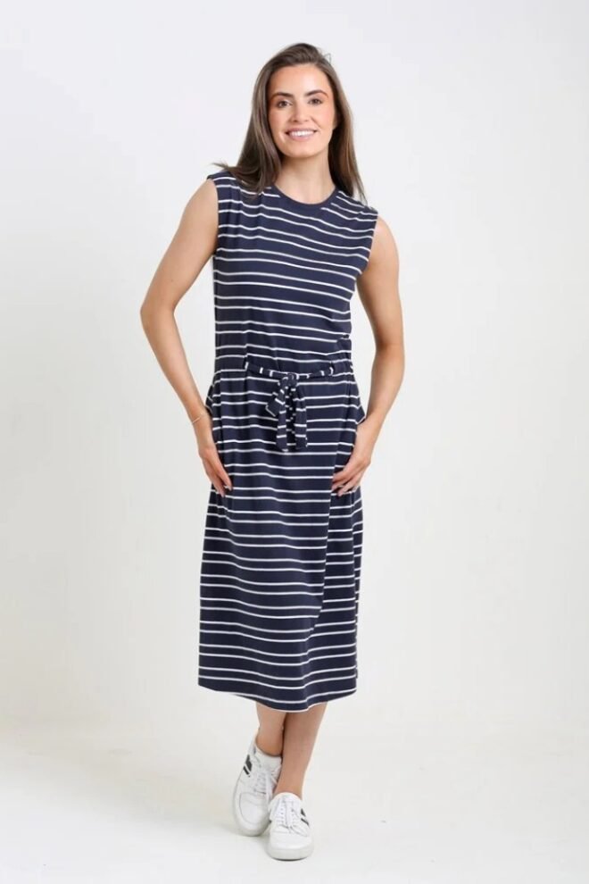 Relax & Renew Selena Dress Navy SELENA-NAV-1