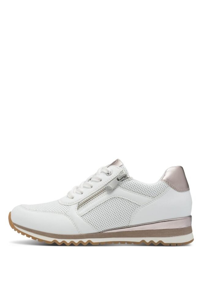 Marco Tozzi White Rosegold Sport Trainer 23782-WHIROS