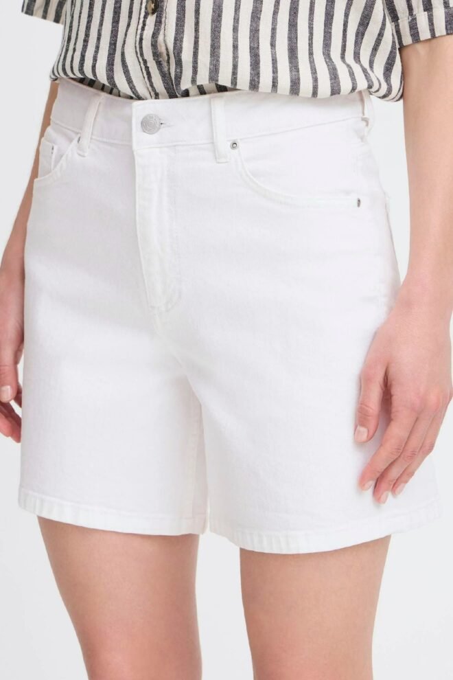 BYLYDIA JEANS SHORTS WHITE BYLYDIA-WHI-1