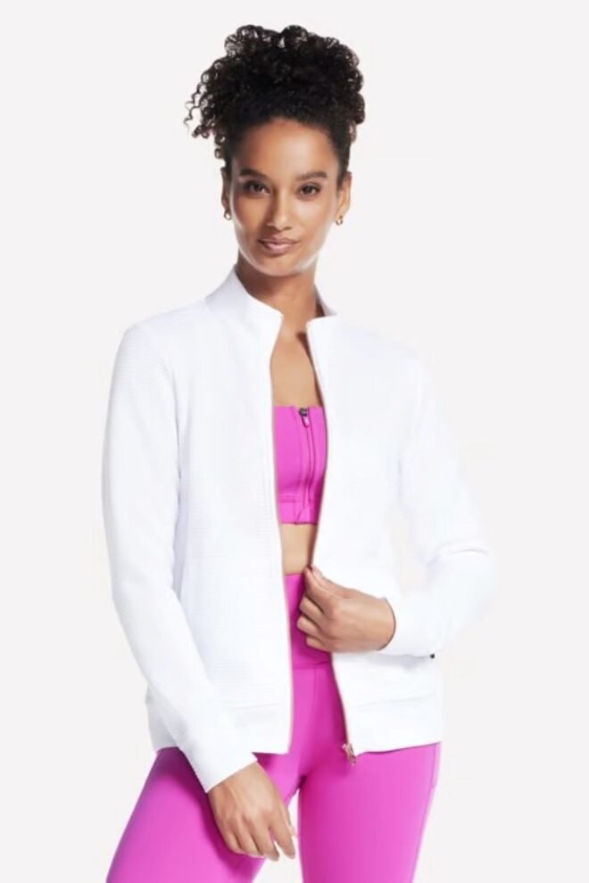 GO WALK Everywhere Jacket in white W3JA261-WHI-1