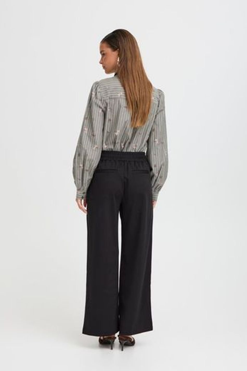 B.Young BYRIZETTA Wide Cropped Pants Black BYRIZETTA-BLK-1 - Image 3