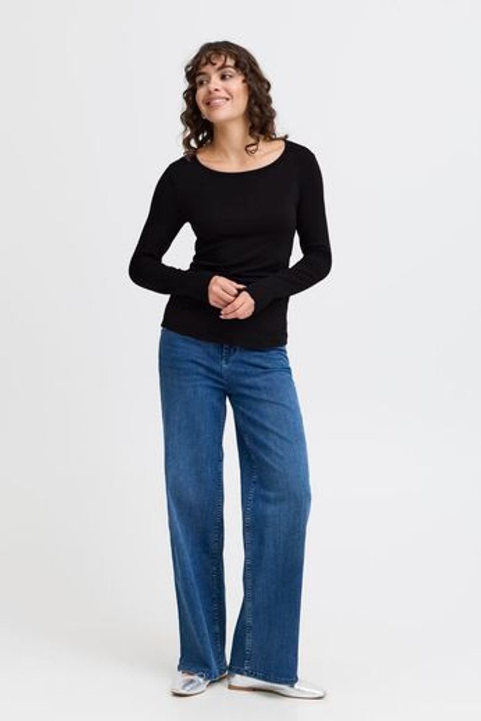 Fransa FRKASIC Long Sleeve Tee Black FRKASIC-BLK-1 - Image 3