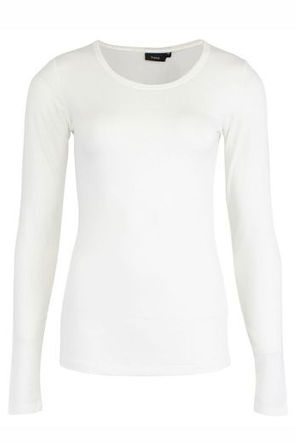 Fransa FRKASIC Long Sleeve Tee White FRKASIC-WHI-1 - Image 4