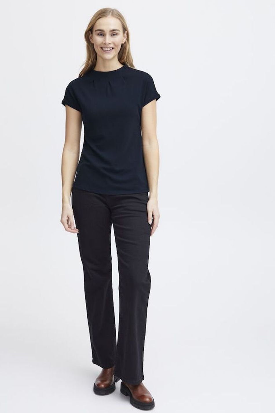 Fransa FRZASKATER Top Dark Peacoat Blue FRZASKATER-NAV-1 - Image 3