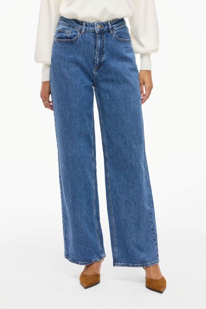 VILA VIFREYA HIGH-WAIST WIDE FIT 30 INS LONG JEANS VIFREYA-1