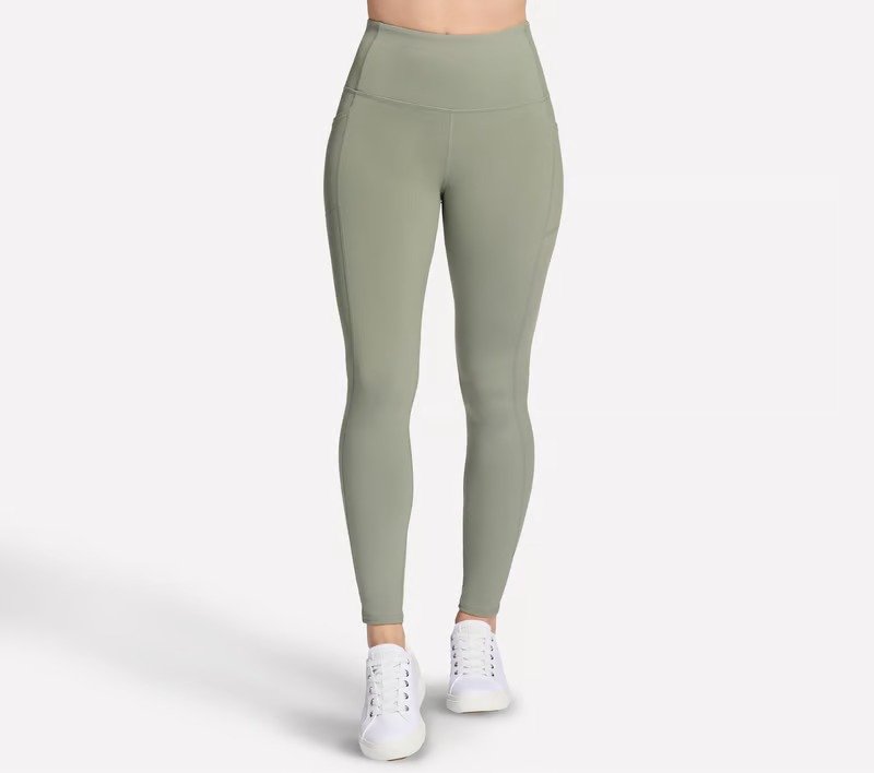 Skechers GO WALK HW legging in Olive Taupe W03LG30B-TPOL-1