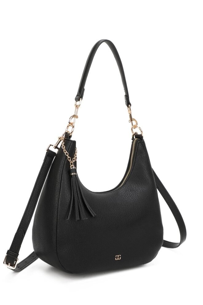 Gionni Charlotte Curved Shoulder Bag Black 11G2818-BLK-1
