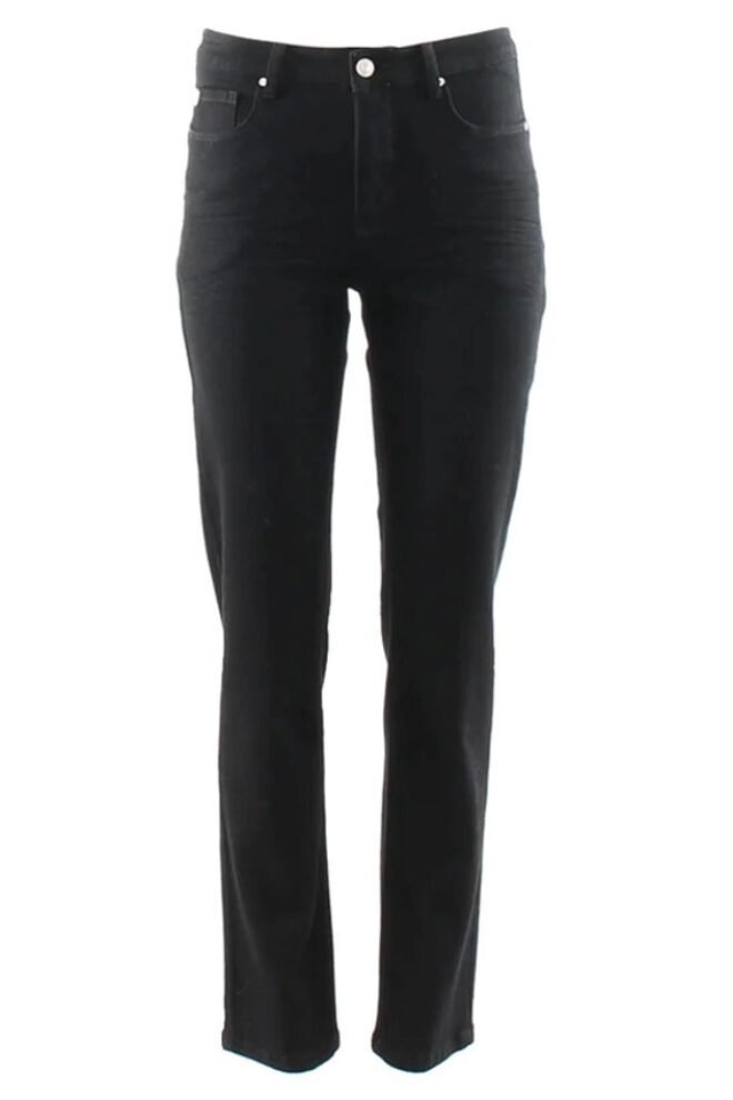 Rant and Rave Madge Straight Tummy Tuck Jean Black MADGE-BLK-1