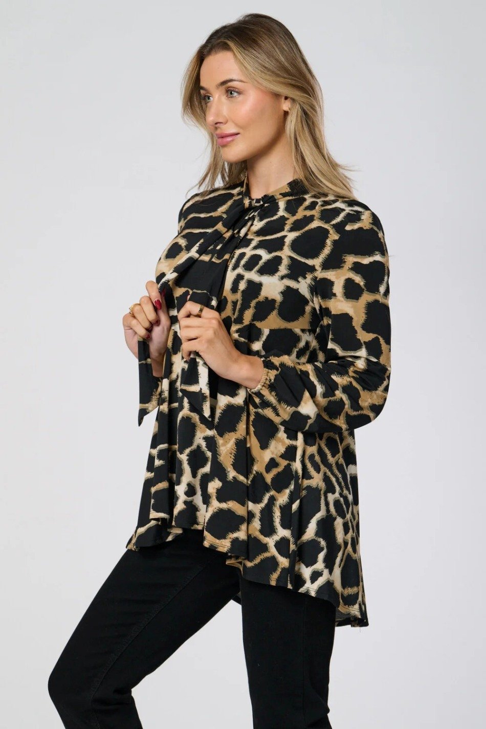 Saloos Animal Print Blouse 5545-1 - Image 3