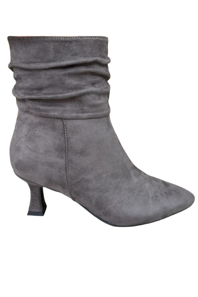 Susst Camille Slouch Grey Suede Ankle Boots CAMILLE-GREY-1