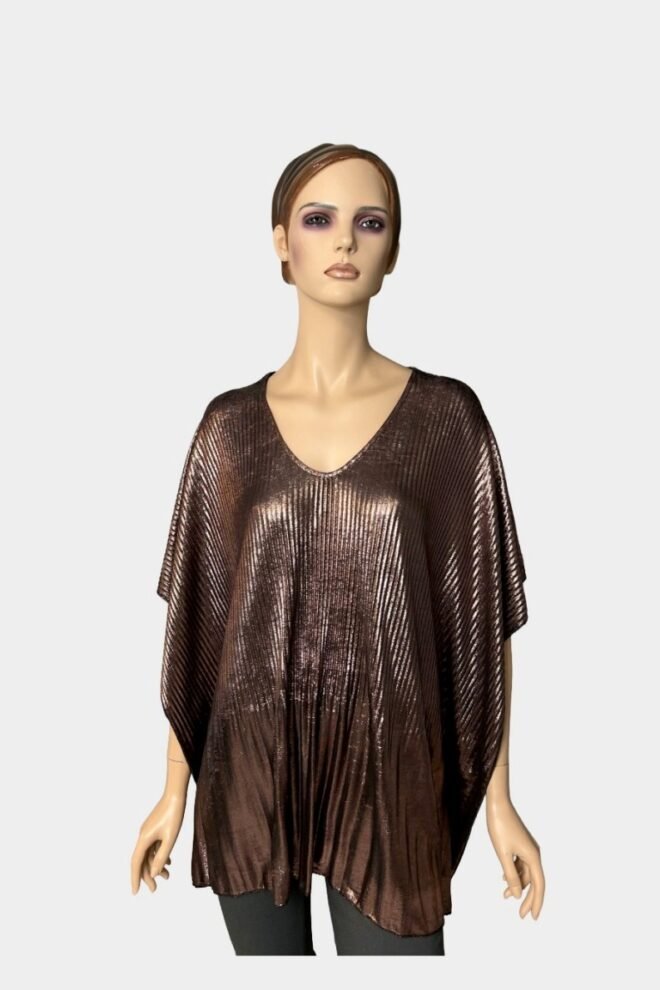 Party Holly Top Metallic Rose One Size Fits 12 to 22 HOLLY-MET