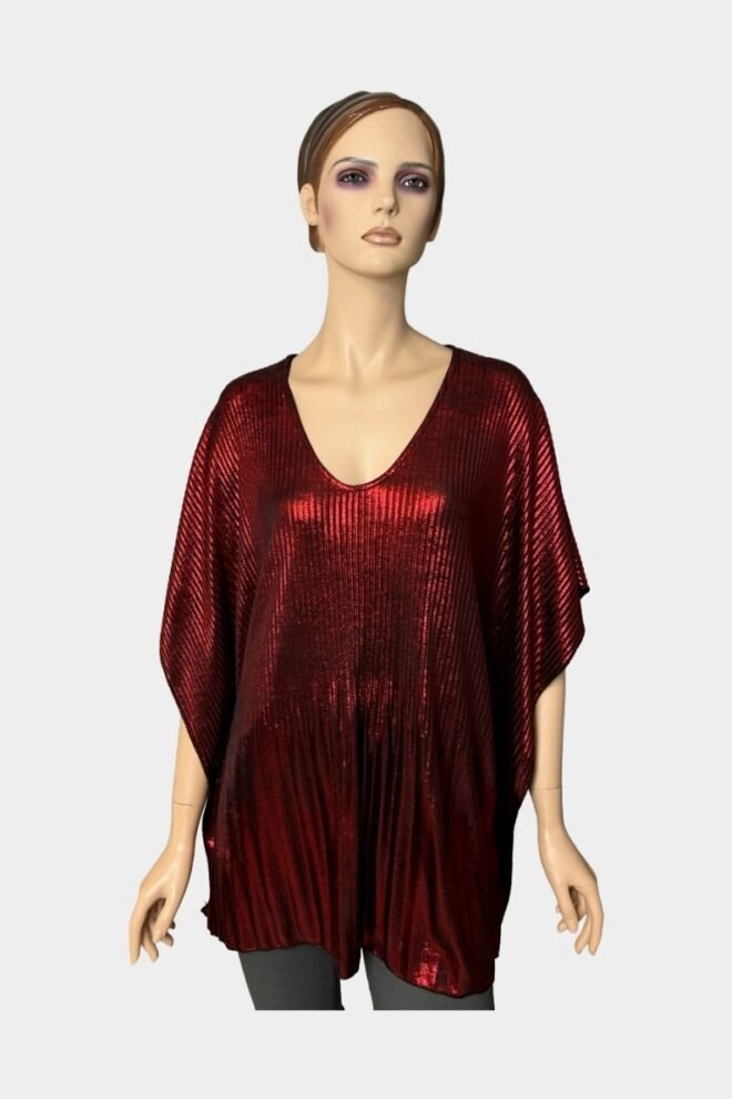 Party Holly Top Red One Size Fits 12 to 22 HOLLY-RED