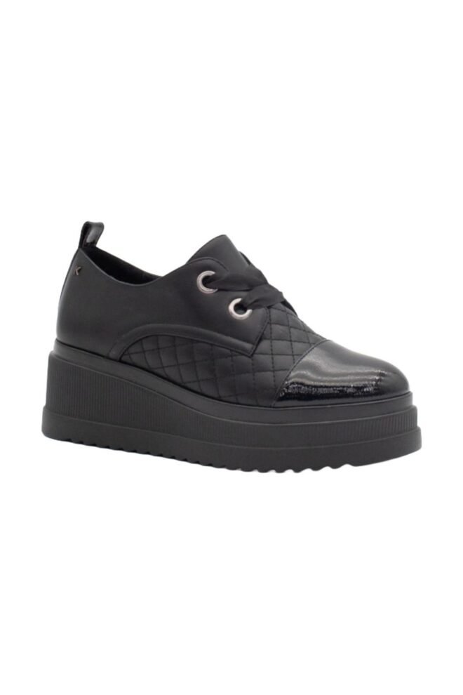 Kate Appleby Platform Trainers Black LOFTSHAW-BLK-1