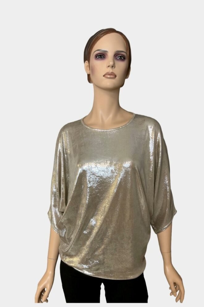 Party Mariah Batwing Top Champagne One Size Fits 8 to 16 MARIAH-CHAMP