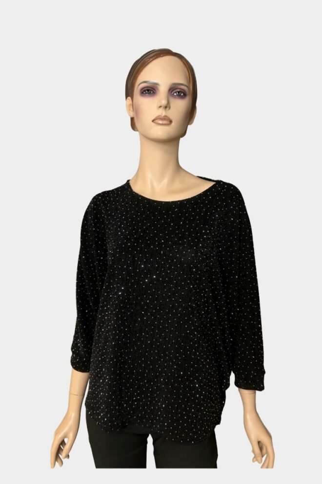 Party Noelle Batwing Top Black One Size Fits 10 to 20 NOELLE-BLK