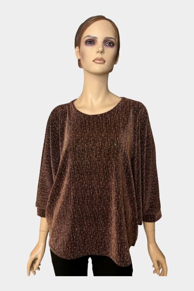 Party Noelle Batwing Top Bronze One Size Fits 10 to 20 NOELLE-BRNZ