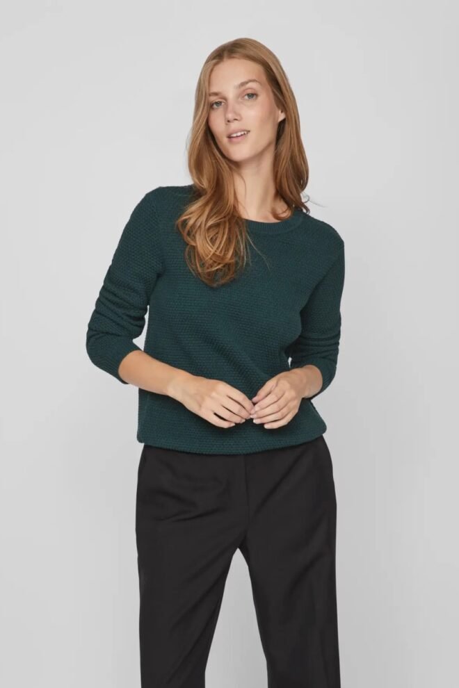 Vila Vidalo Jumper Pine Green VIDALO-PINE-1