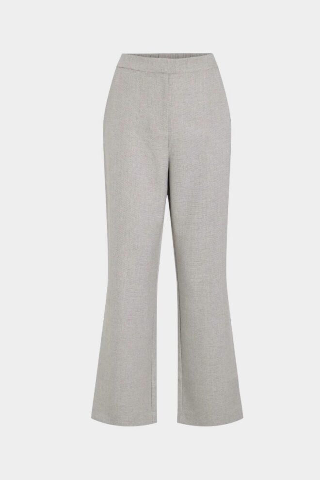 Vila Vivilla High Waist Pants Grey VIVILLA-PANTS-1
