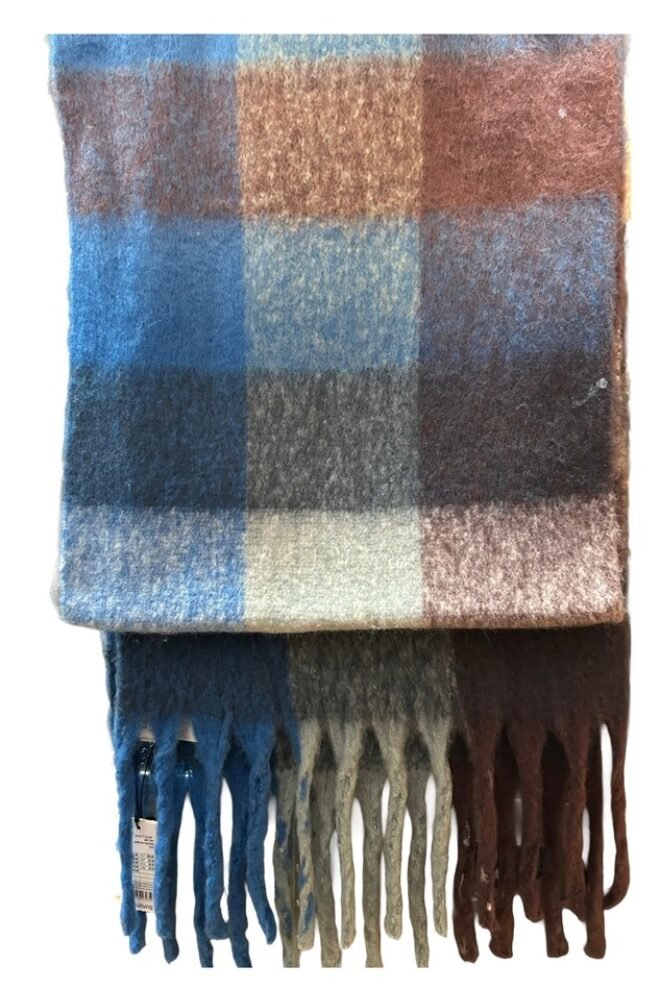 B. Young check Scarf Navy BYWATTI-NAV