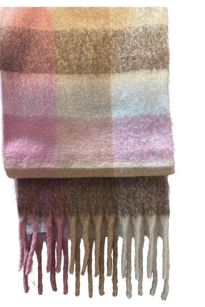 B. Young check Scarf Pink BYWATTI-PINK