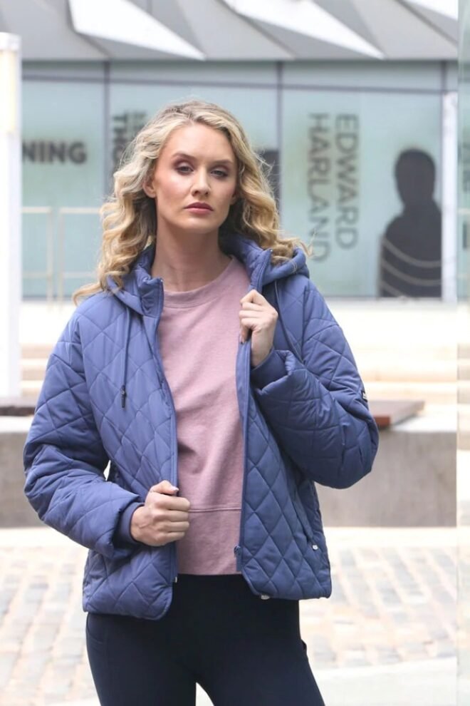 Relax and Renew Fia Quilted Jacket Plum FIA-INK-1