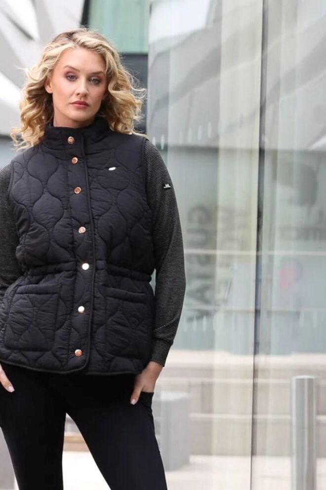 Relax and Renew Mandy Gilet Black MANDY-1