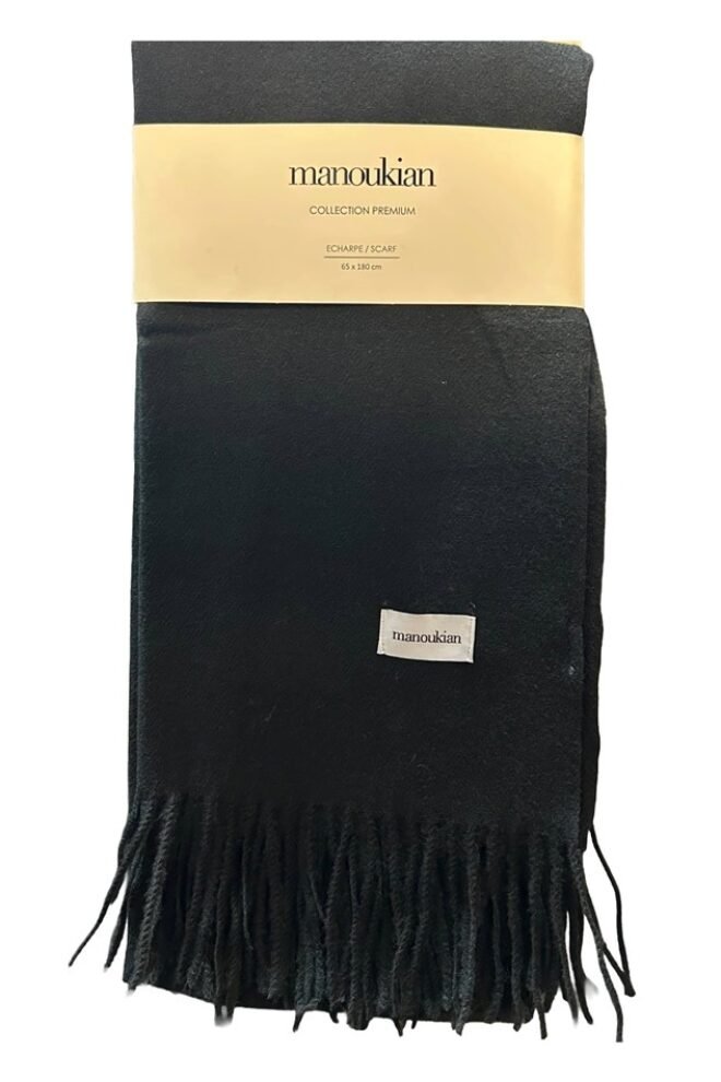 Manoukian Scarf Black MANO-BLK