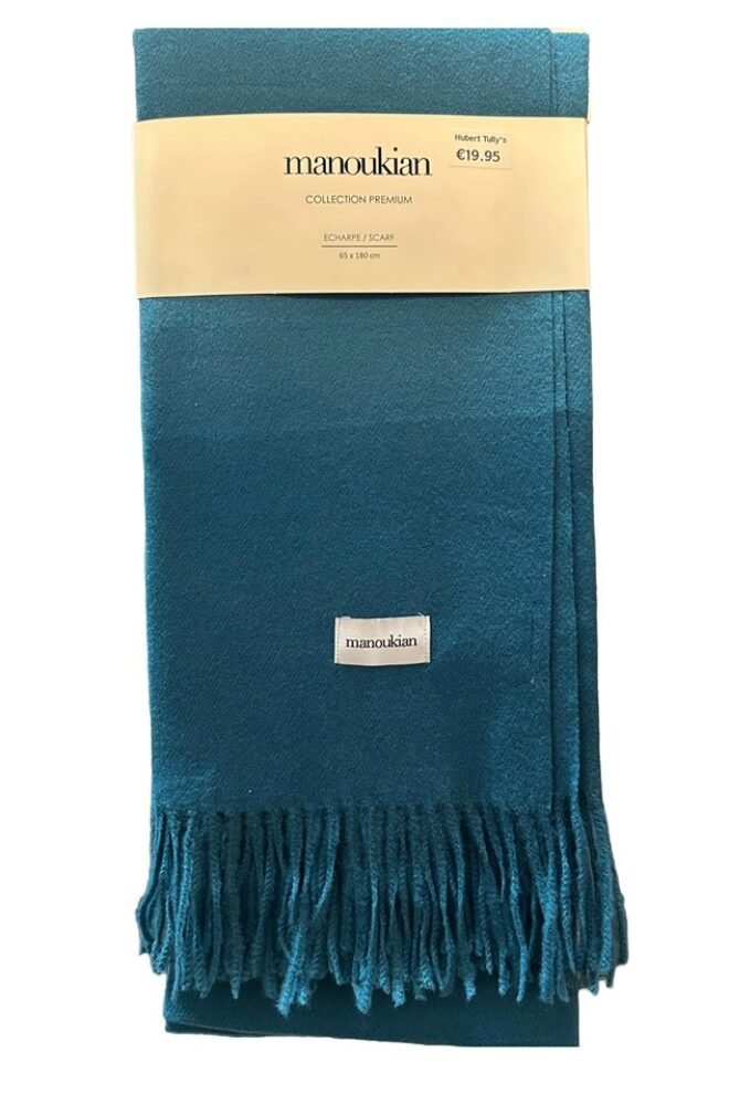 Manoukian Scarf Blue MANO-BLUE