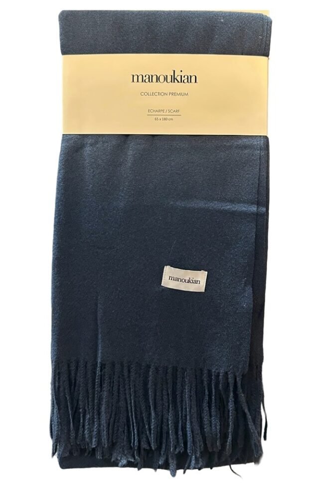 Manoukian Scarf Navy MANO-NAV