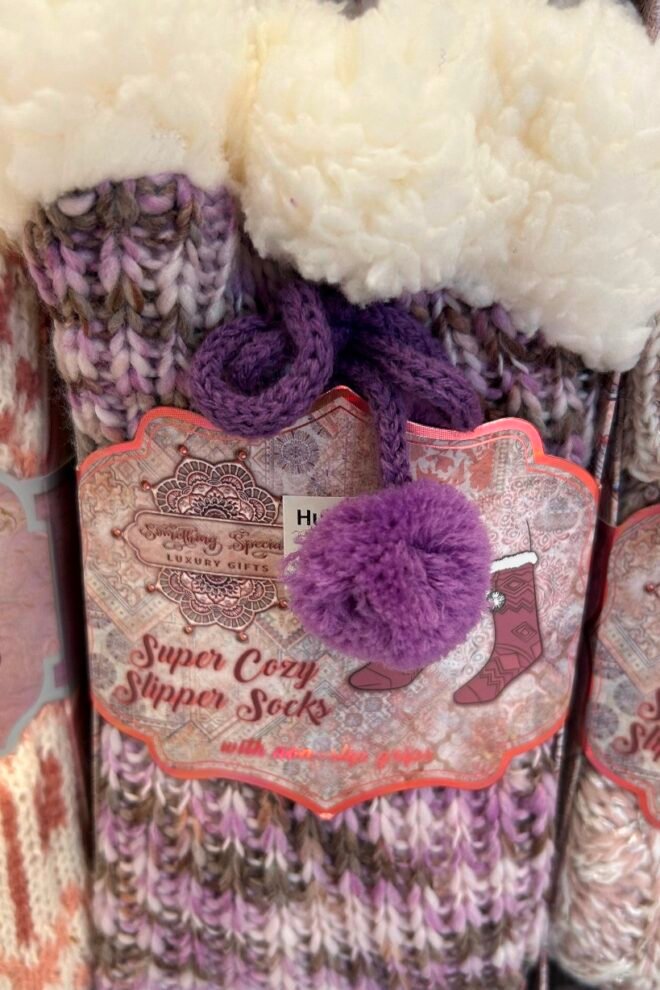 Super Cosy Slipper Socks Pattern 3 SOCKS-3