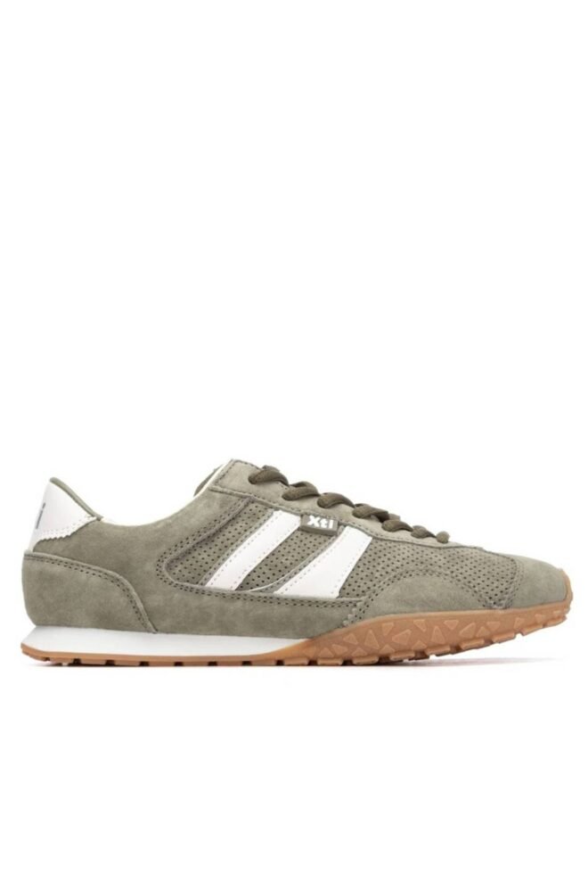 XTI Khaki Suede Trainers 145058-KHA-1
