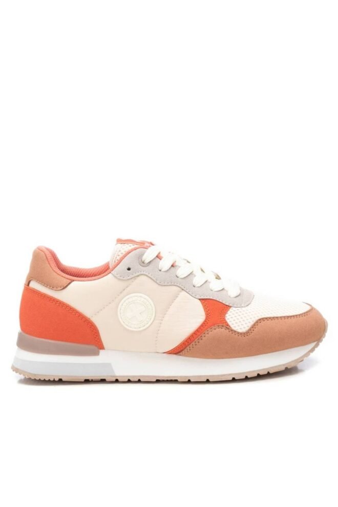 XTI Beige Orange Trainers 144061-BEI-1