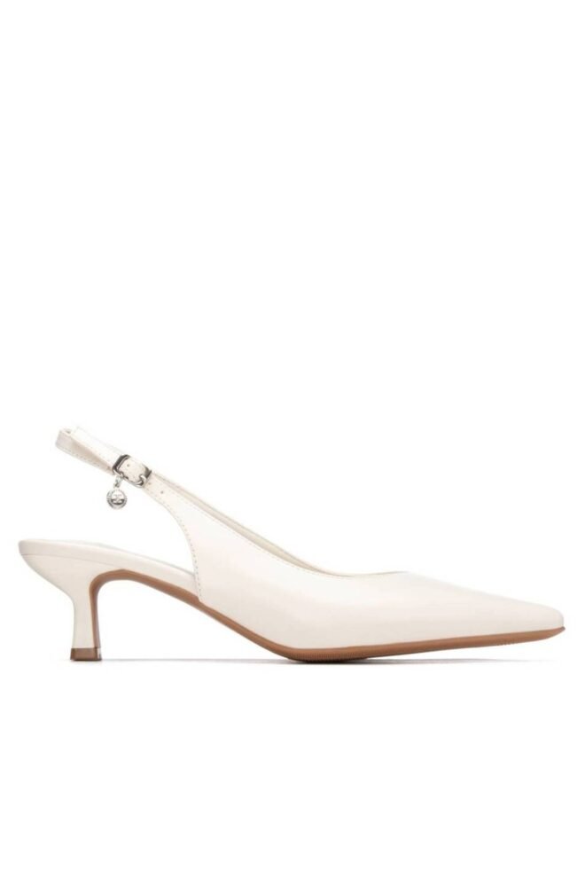 XTI Ice Kitten Heel Slingbacks 145359-ICE-1