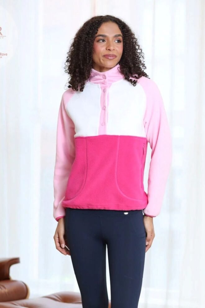 Relax and Renew Emerson Fleece in Pink EMER-PINK-1
