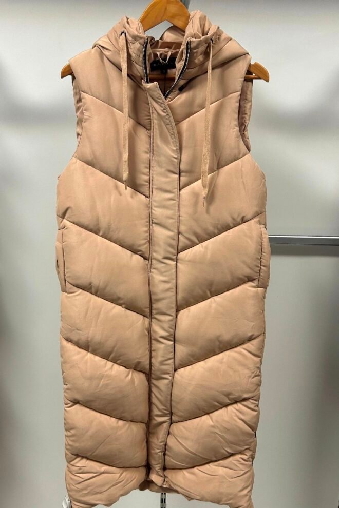 Warm gilet in beige GIL-BEI-1