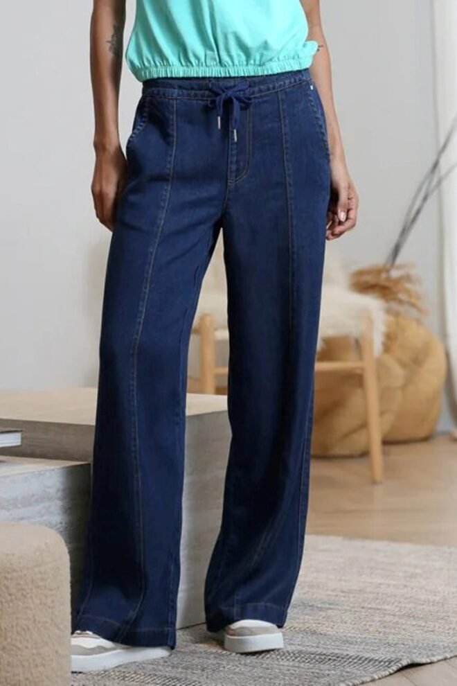 Relax and Renew Lana Wide Leg Trouser Dark LANA-DARK-1