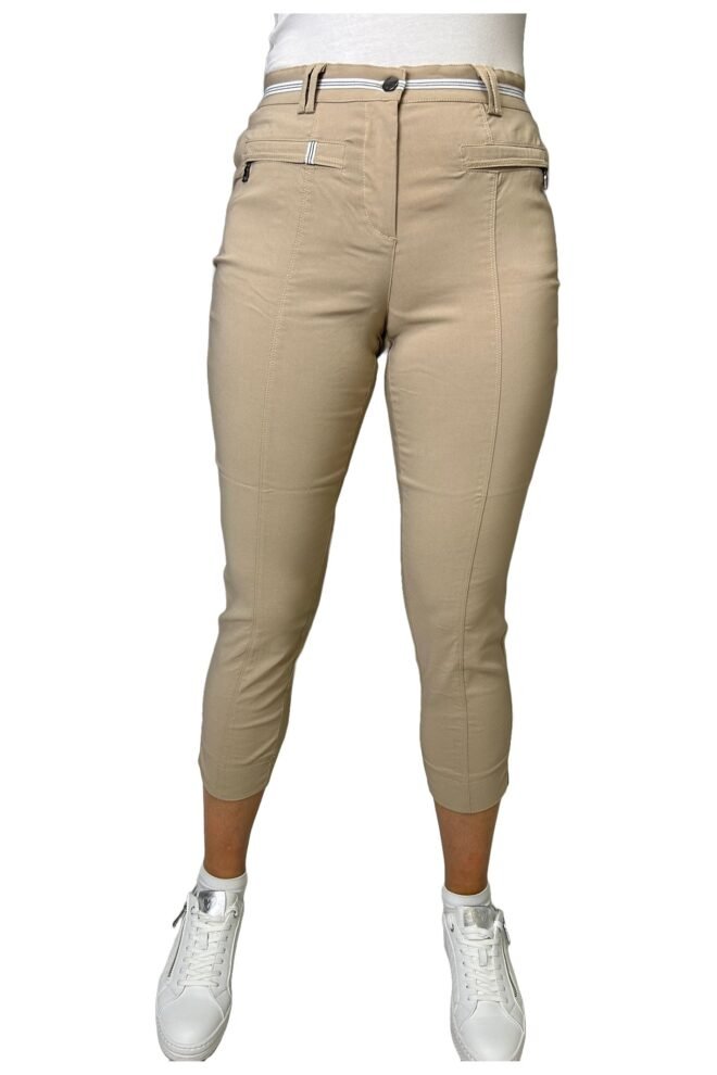 Pinns Ankle Grazer latte trousers 378CT-LATTE-1