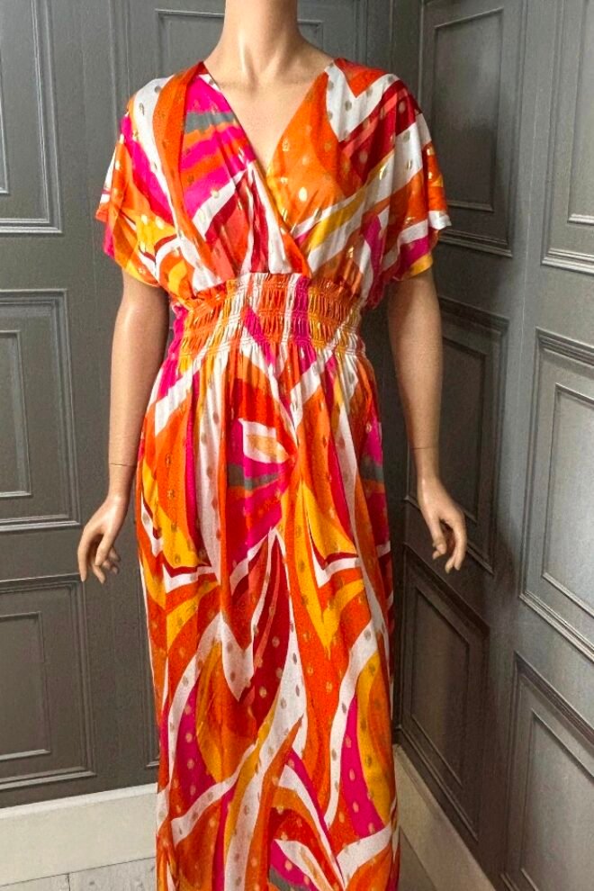 Magic Dress One Size Fits Sizes 12-22 Layla Orange LAYLA-ORG-1