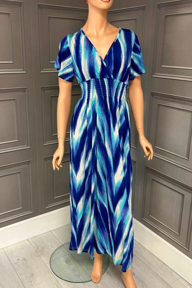 Magic Dress One Size Fits Sizes 8-18 Bianca Tee Sleeve Blue BIANCA-TEE-BLUE-1