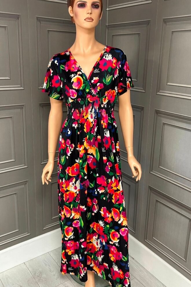 Magic Dress One Size Fits Sizes 10-20 Flora Black FLORA-BLK-1